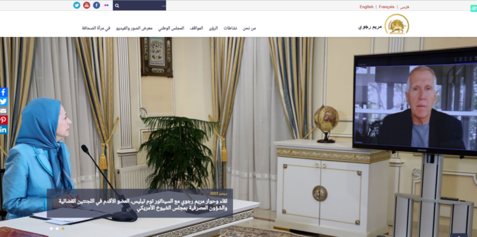 استقبال السيدة مريم رجوي للسيد أنطونيو لوبيز ستوريز عضو البرلمان الأوروبي