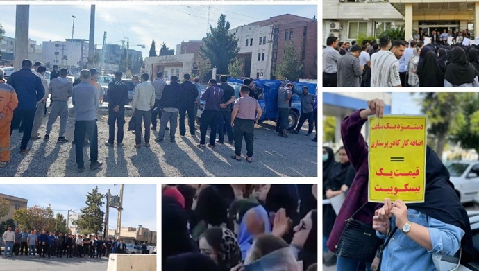 شملت المتقاعدين، العاملين في قطاع النفط وإلى أسر الطلاب والمعاقين، توسع نطاق التجمعات الاحتجاجية في إيران