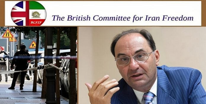 اعلنت عن الاشمئزازمن العمل الارهابي، اللجنة البريطانية لإيران الحرة تدين محاولة اغتيال الدكتور فيدال كوادراس
