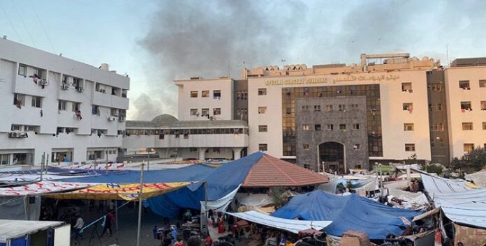 تأکید حركة التحرير الوطني الفلسطيني «فتح» علی اقتحام مجمع الشفاء “جريمة حرب علنية” وتحمل الاحتلال “المسؤولية عن سلامة المتواجدين فيه