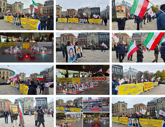 تضامناً مع الانتفاضة الایرانیة، وقفات أنصار مجاهدي خلق في هامبورغ-كولونيا-هايدلبرغ وأوسلو