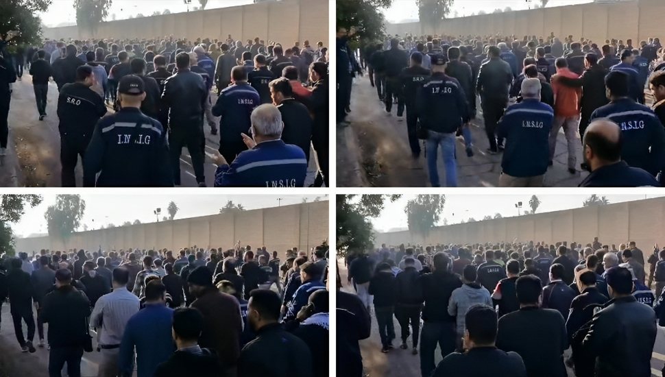 ایران.. إضراب واحتجاج الآلاف من عمال المجموعة الوطنية لصناعة الصلب في الأهواز لليوم الخامس على التوالي