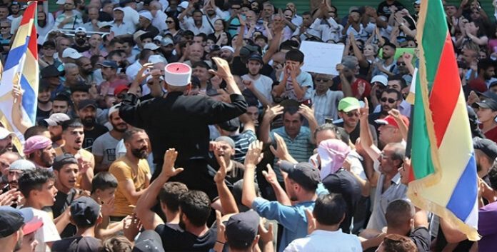 سوریا..استمرارمظاهرات الشعبیة لاهالي السويداء
