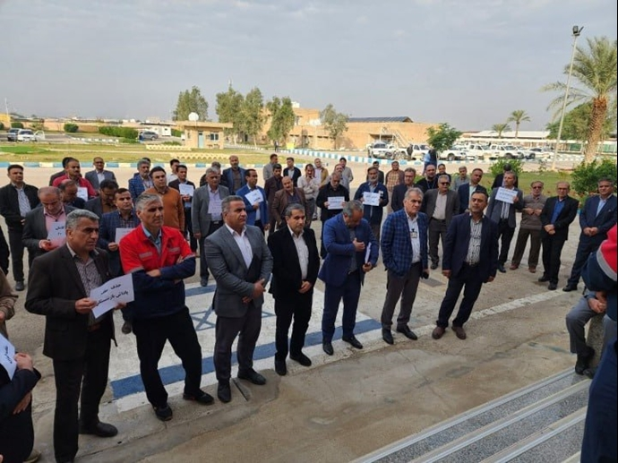 ایران.. استمرار وقفات احتجاجية للعاملين في قطاع النفط في إيران