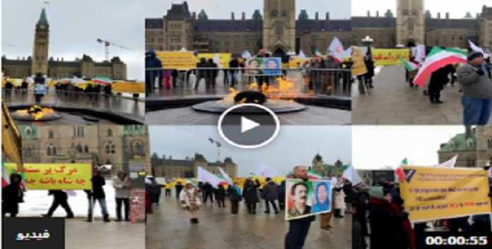 تضامنا مع انتفاضة الشعب الإيراني انصار مجاهدي خلق و المقاومة الایرانیة، یقیمون معرض صور لشهداء الانتفاضة‌الایرانیة في أوتاوا -كندا
