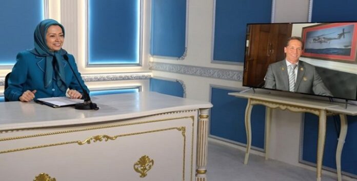 مقابلة السيدة مريم رجوي مع النائب ماكورميك، عضو الكونغرس الأمريكي وعضو لجنة العلاقات الخارجية وعضو اللجنة الفرعية للشرق الأوسط
