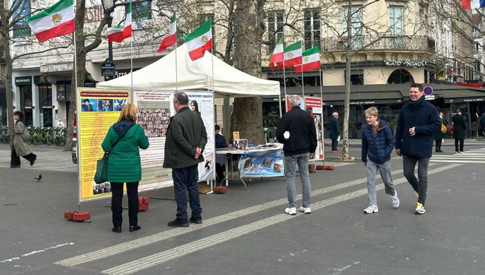 صوت لأولئك الذين لا يمكنهم الكلام، صرخة من أجل الحرية والعدالة تقپم بها المقاومة الإيرانية في قلب باريس