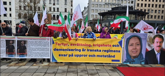 احتجاجاً علی إعدامات خامنئي التعسفية فی ایران،مظاهرات إيرانيون في ستوكهولم وبرلين وكولونيا ودوسلدورف وبوخوم