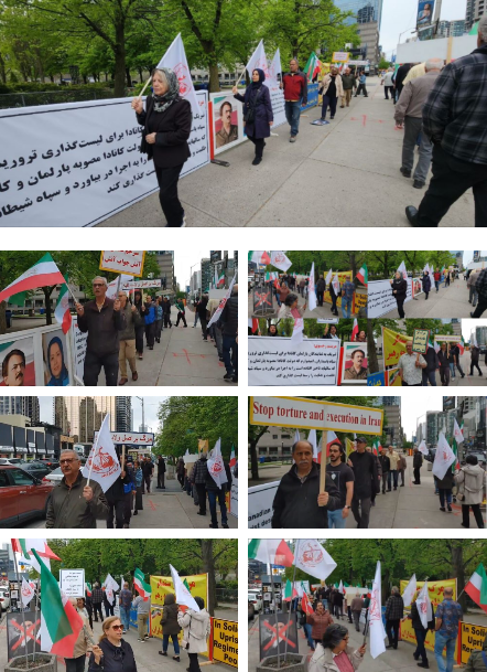 تکریمآ للانتفاضة الایرانیة، مظاهرة الايرانيين ضد نظام الملالي في تورنتو كندا