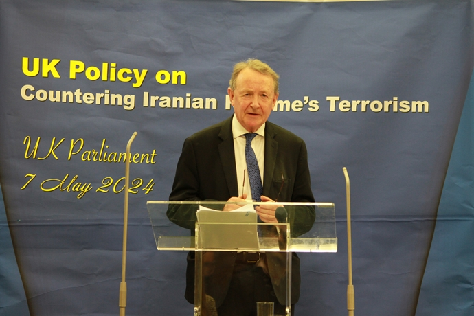 مؤتمر بعنوان مكافحة الإرهاب والتهديدات الداخلية من قبل النظام الإيراني في البرلمان البريطاني