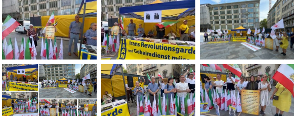 دعماً للانتفاضة الوطنیة الایرانیة مظاهرات للایرانیین وانصار مجاهدي خلق في كولونيا بألمانيا