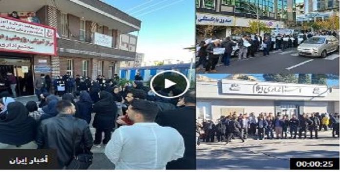 بشعارإثارة الحروب كافية، موائدنا فارغة، استمرار الاحتجاجات في إيران