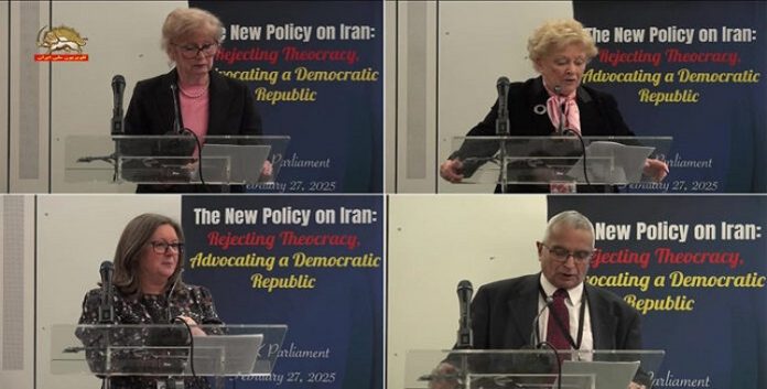 مؤتمر في البرلمان البريطاني یدعو ادعم برنامج السيدة مريم رجوي لمستقبل إيران
