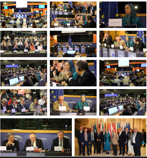 تقریر مصور و كلمة السیدة مريم رجوي في البرلمان الأوروبي بستراسبورغ