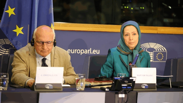 تقریر مصور و كلمة السیدة مريم رجوي في البرلمان الأوروبي بستراسبورغ