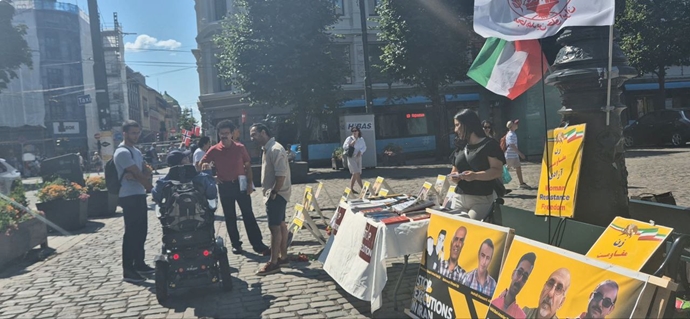 بشعار تحركوا لإنقاذ السجناء السياسيين من الإعدام-مظاهرات أنصار المقاومة الإيرانية في المدن الاوروبا و استرالیا