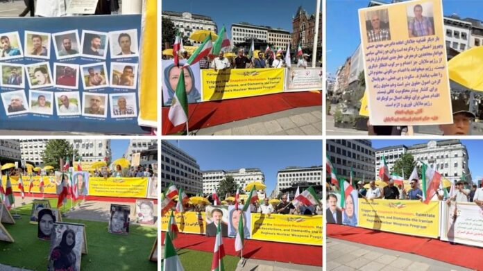 بشعار تحركوا لإنقاذ السجناء السياسيين من الإعدام-مظاهرات أنصار المقاومة الإيرانية في المدن الاوروبا و استرالیا