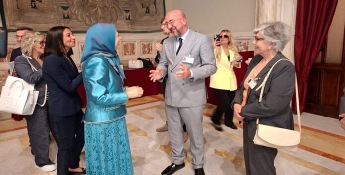 موقع روفر ميستا -مريم رجوي في البرلمان الإيطالي: انتهى زمن الغموض وحان وقت إسقاط النظام