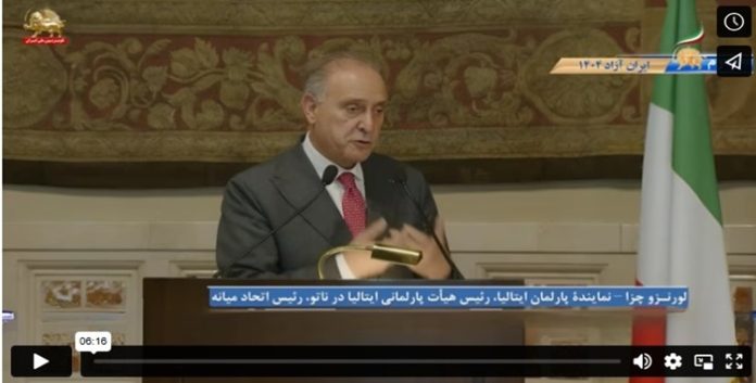رئيس وفد إيطاليا بالناتو: يجب أن ندعم خطة السيدة رجوي ونضغط على حكوماتنا لتحرير الشعب الإيراني