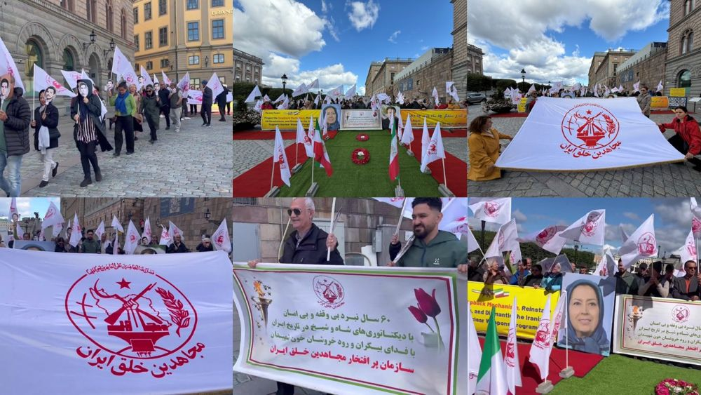 مطالبین بوقف الإعدامات ودعم البديل الديمقراطي، مظاهرات أنصار المقاومة الإيرانية في أوروبا وكندا