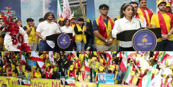 مطالبین بطرد رئيس نظام الملالي والاعتراف بالمقاومة الإيرانية بقيادة السيدة مريم رجوي- تقرير مصور لآلاف الإيرانيين في نيويورك