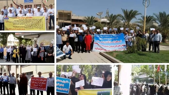 موجة جديدة من احتجاجات المتقاعدين والعمال والسائقين تهز مدن من كرمانشاه إلى طهران وجنوب إيران