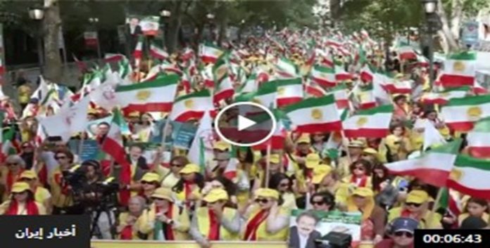 فرانس برس و التغطیة الشاملة لتلفزیپن (AFP TV) لمظاهرة نيويورك صوت الشعب الإيراني المطالب بإسقاط النظام