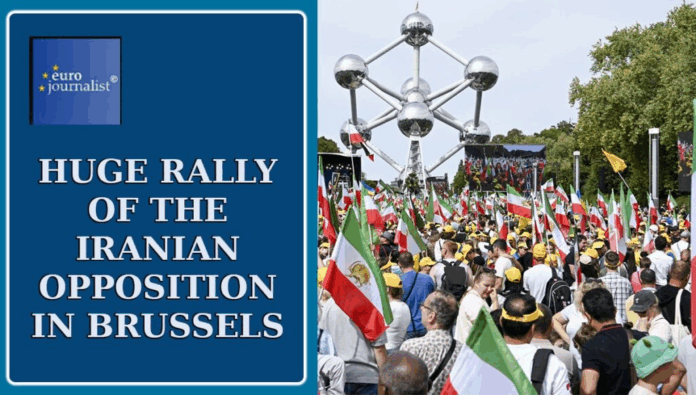 لمحة سريعة المظاهرة الكبرى للإيرانيين في بروكسل