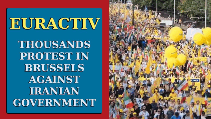 لمحة سريعة المظاهرة الكبرى للإيرانيين في بروكسل