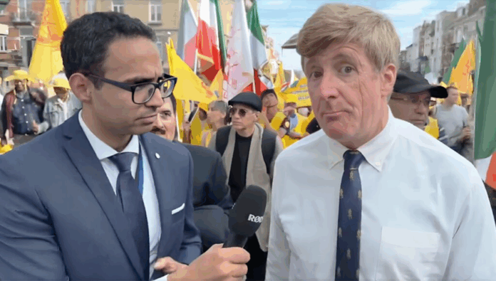 لمحة سريعة المظاهرة الكبرى للإيرانيين في بروكسل