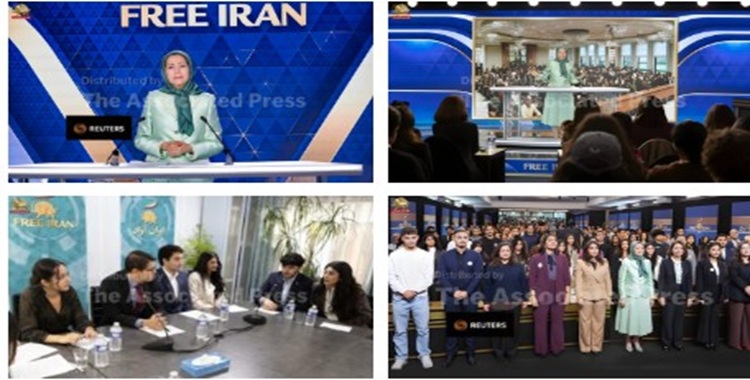 تغطية وكالتي رويترز وأسوشيتد برس لمؤتمر الشباب الإيراني مع مشاركة السيدة مريم رجوي
