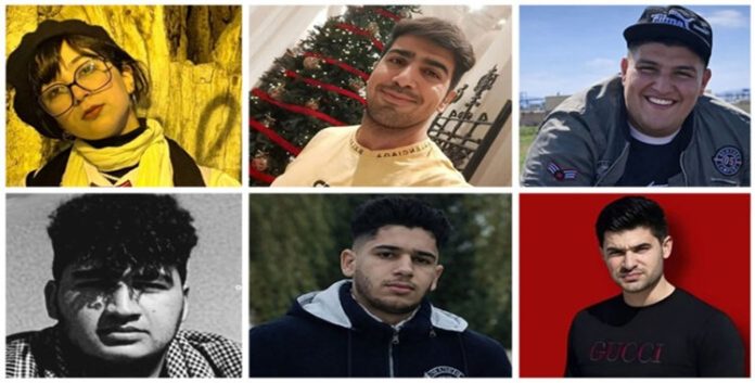 أسماء 6 من شهداء مجاهدي خلق خلال الانتفاضة الوطنية في إيران