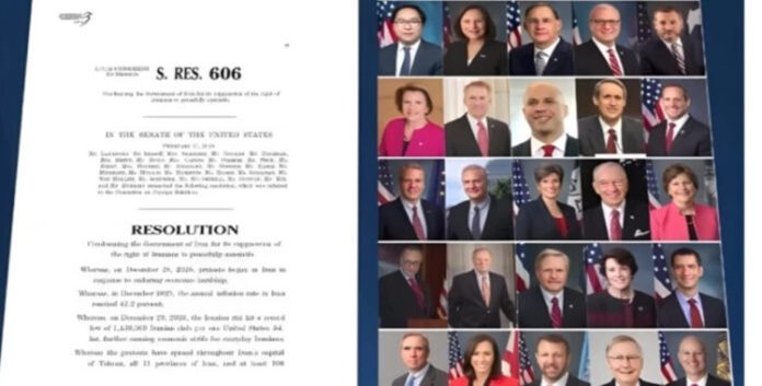 مجلس الشيوخ الأمريكي: إدانة حازمة لـ«مجازر» النظام الإيراني وتأكيد دعم الانتفاضة