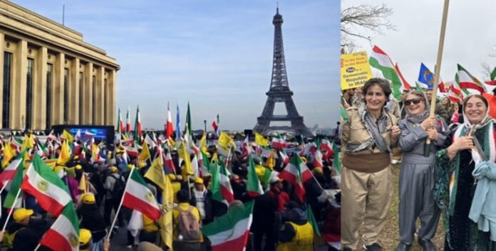 تردد صدى صوت الشعب الایراني في باريس وواشنطن