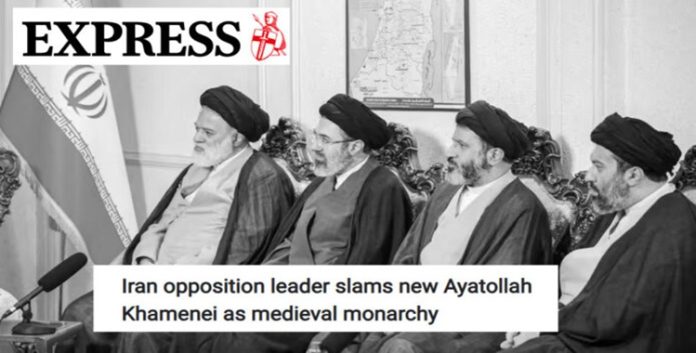 إكسبريس: مريم رجوي تنتقد تنصيب مجتبى خامنئي وتصفه بإحياء نظام وراثي يشبه عصور القرون الوسطى