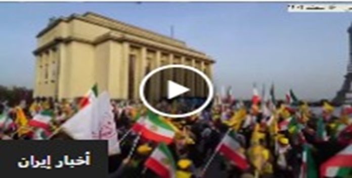 تظاهرة لأنصار المقاومة في باريس: رسالة مريم رجوي ترسم ملامح المستقبل وترفض نظامي الشاه والولي الفقيه