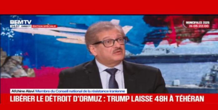 أفشين علوي لـ “بي إف إم”: استهداف البنية التحتية خيار خاطئ، والحل يكمن في دعم المقاومة الإيرانية