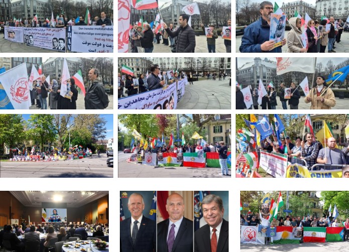 تنديد بهجمات النظام الإيراني على الأحزاب الكردية: وقفات احتجاجية للإيرانيين الأحرار في سويسرا والنرويج
