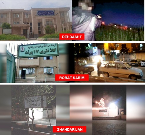 إيران: 10 عمليات لـ وحدات المقاومة في طهران و 8 مدن أخرى رداً على إعدام عضوين بطلين من مجاهدي خلق حامد وليدي ومحمد معصوم شاهي