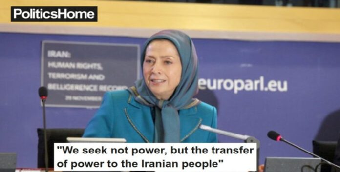 مريم رجوي في مقابلة مع موقع بوليتيكس هوم: إسقاط النظام الإيراني يتم بأيدي المقاومة