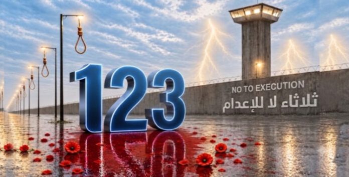 ایران...ضمن حملة “الثلاثاء لا للإعدام” في 56 سجناً، سجناء سياسيون يضربون عن الطعام