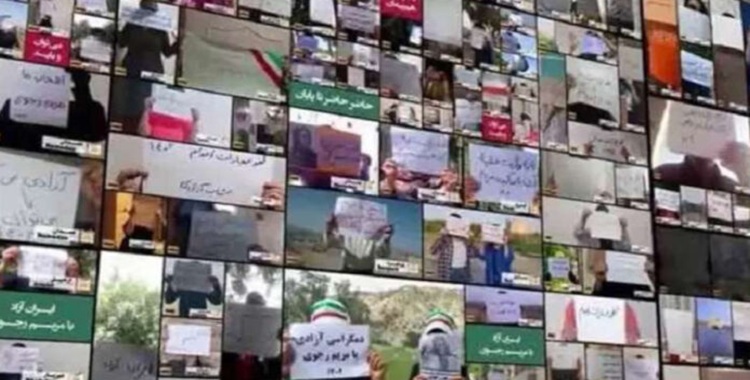 دعوة الاتحاد الأوروبي بوقف المقاصل وضمان أمن المعارضين ضد إرهاب النظام من جانب تجمعات شبابية إيرانية في أوروبا