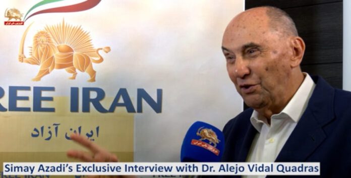 أليخو فيدال كوادراس: فشل الاسترضاء والضربات الخارجية.. والحل الحاسم يكمن في «الطريق الثالث» بدعم الشعب والمقاومة الإيرانية