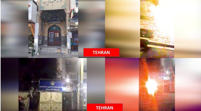 إيران: ۲۰ عملية في طهران و۱۲ مدينة أخرى ضد مراكز الحرس والباسيج